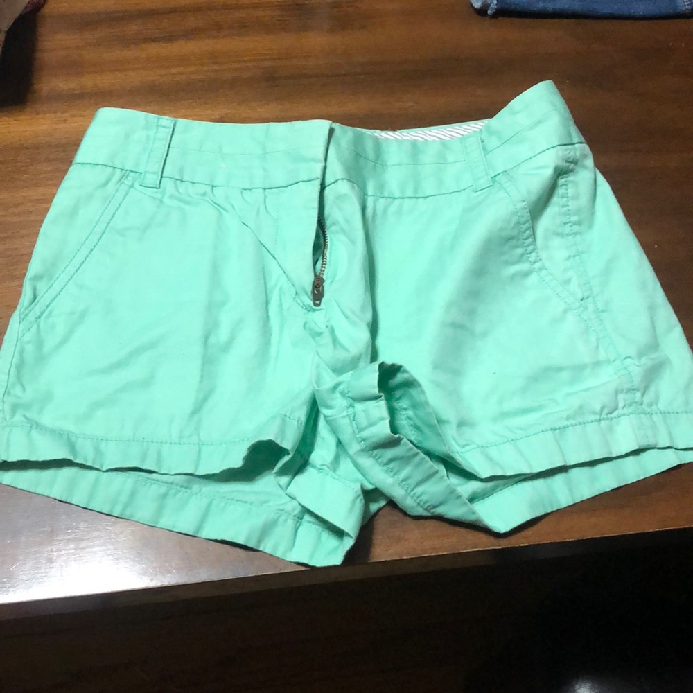 Mint green shorts